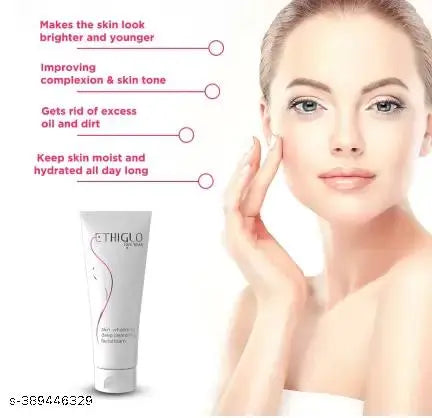 THIGLO Face Wash - Skin Whitening & Deep Cleansing Facial Foam (70 ml)