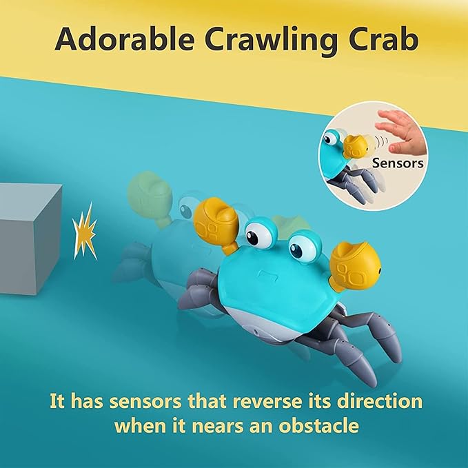Musical Crab Toy – Interactive Toy for Kids with Sound and Movement