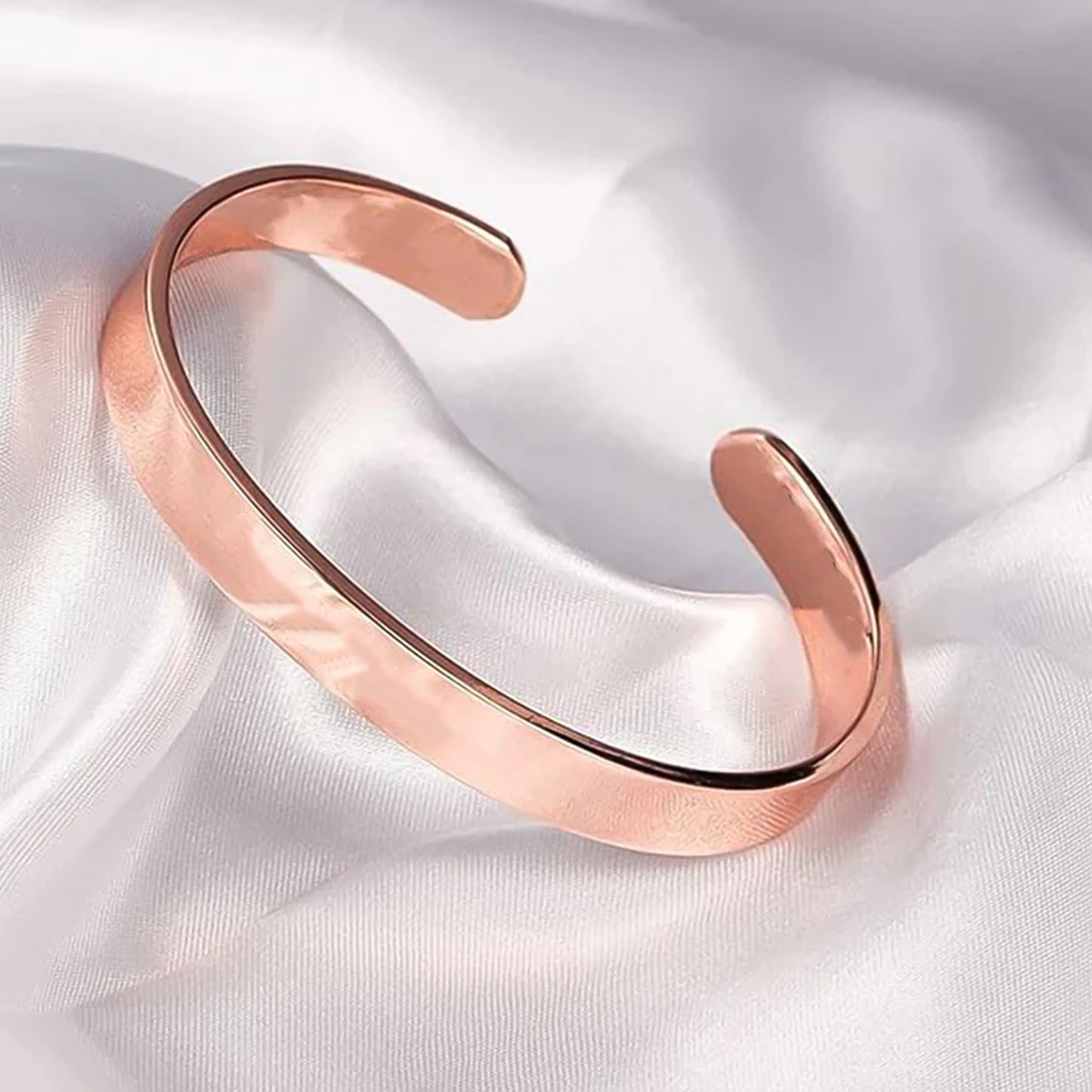 Elegant Rose Gold-plated Open Cuff Bracelet - Stylish Minimal design for women & Girls