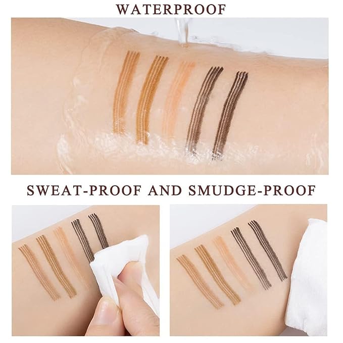 Aiye 4-Tip Eyebrow Pen – Waterproof, Smudge-Proof Brow Marker