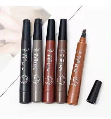 Aiye 4-Tip Eyebrow Pen – Waterproof, Smudge-Proof Brow Marker