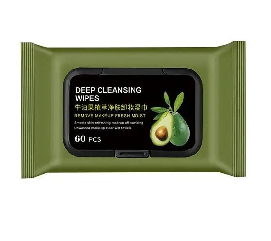 Avocado Deep Cleansing Makeup Remover Wipes – 60 pcs