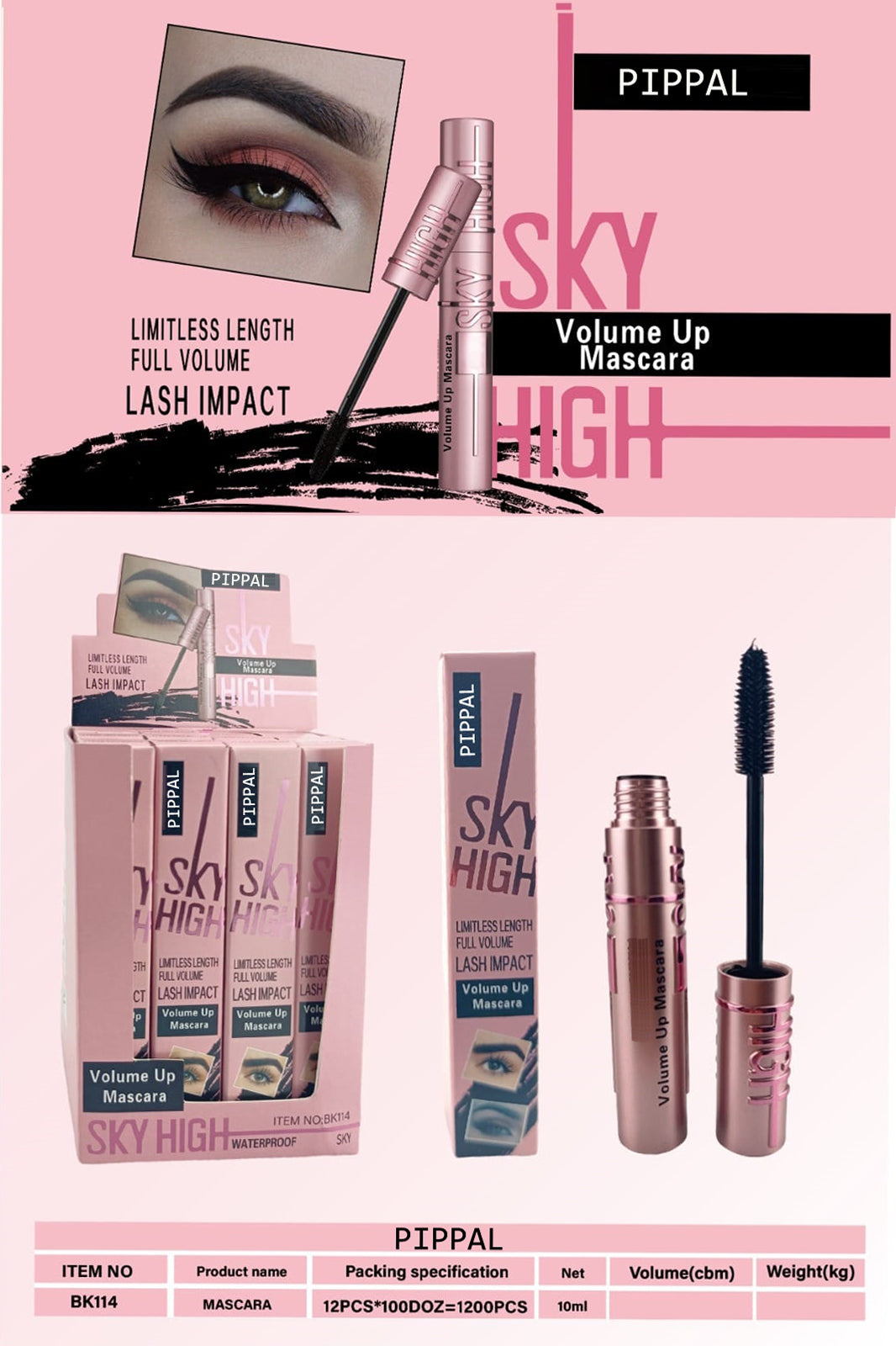 Pack of 2 – Sky High Lash Sensational Mascara + Super Black Eyeliner