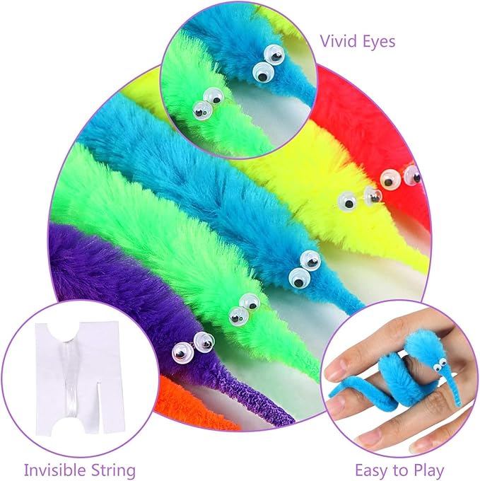 Magic Worm Toys – Multicolor Fidget & Focus Tool for Kids and Adults