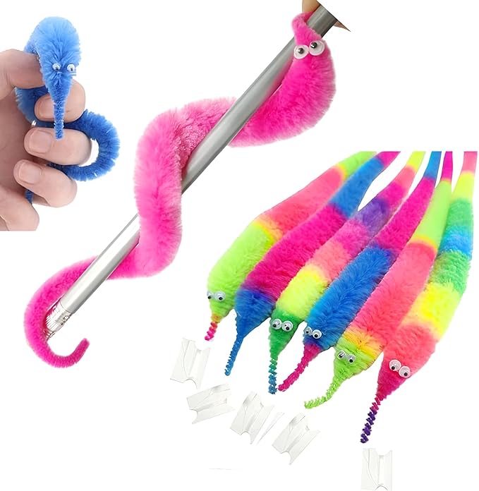 Magic Worm Toys – Multicolor Fidget & Focus Tool for Kids and Adults