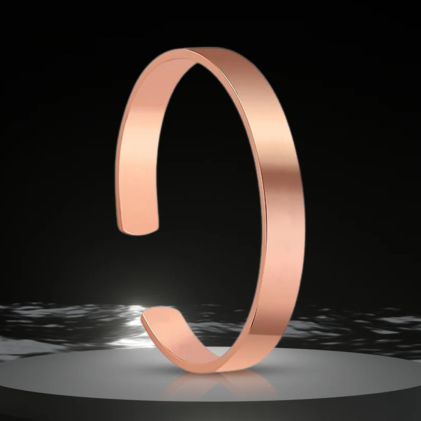 Elegant Rose Gold-plated Open Cuff Bracelet - Stylish Minimal design for women & Girls