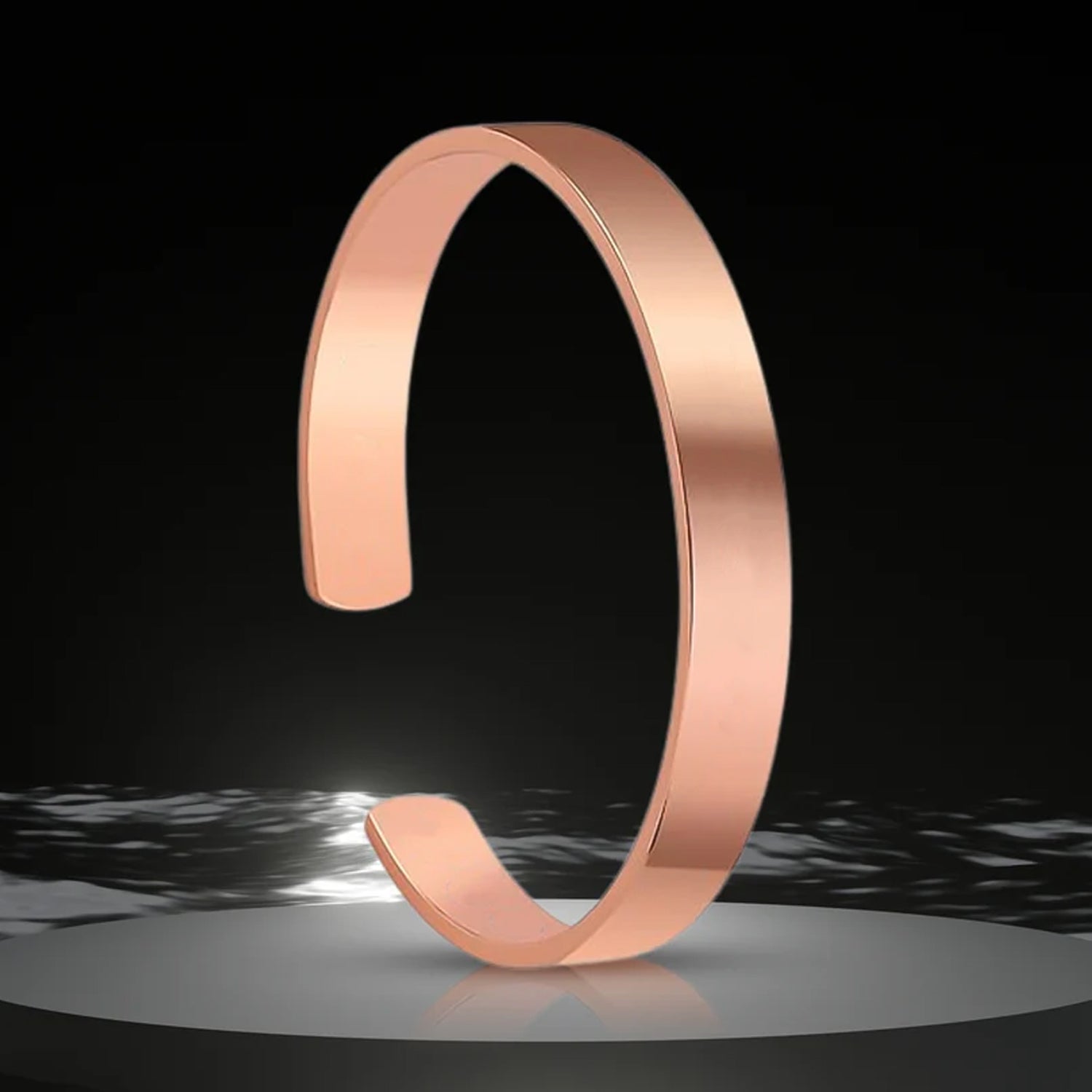 Elegant Rose Gold-plated Open Cuff Bracelet - Stylish Minimal design for women & Girls