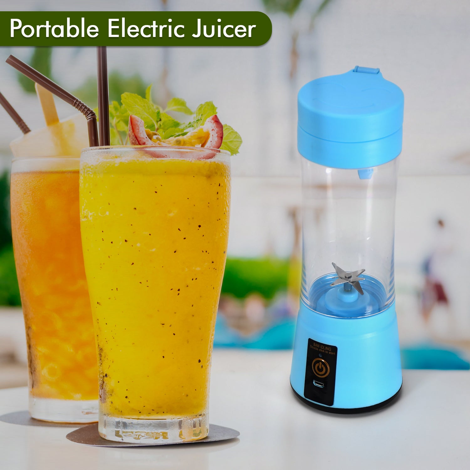 Rechargeable Portable Juicer Blender | USB Charging | Make Smoothies Anywhere