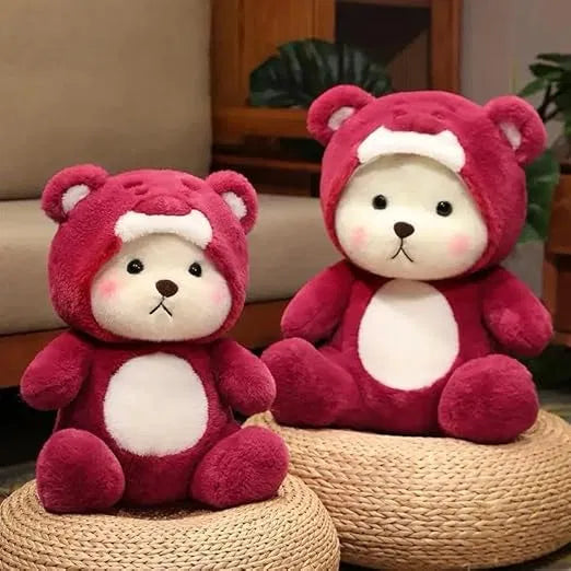 Cute Plush Bear Toy – Soft and Adorable Teddy Bear with Hoodie for Kids