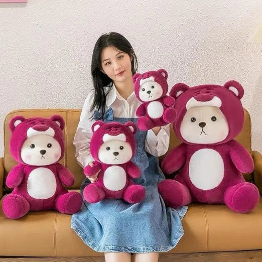 Cute Plush Bear Toy – Soft and Adorable Teddy Bear with Hoodie for Kids