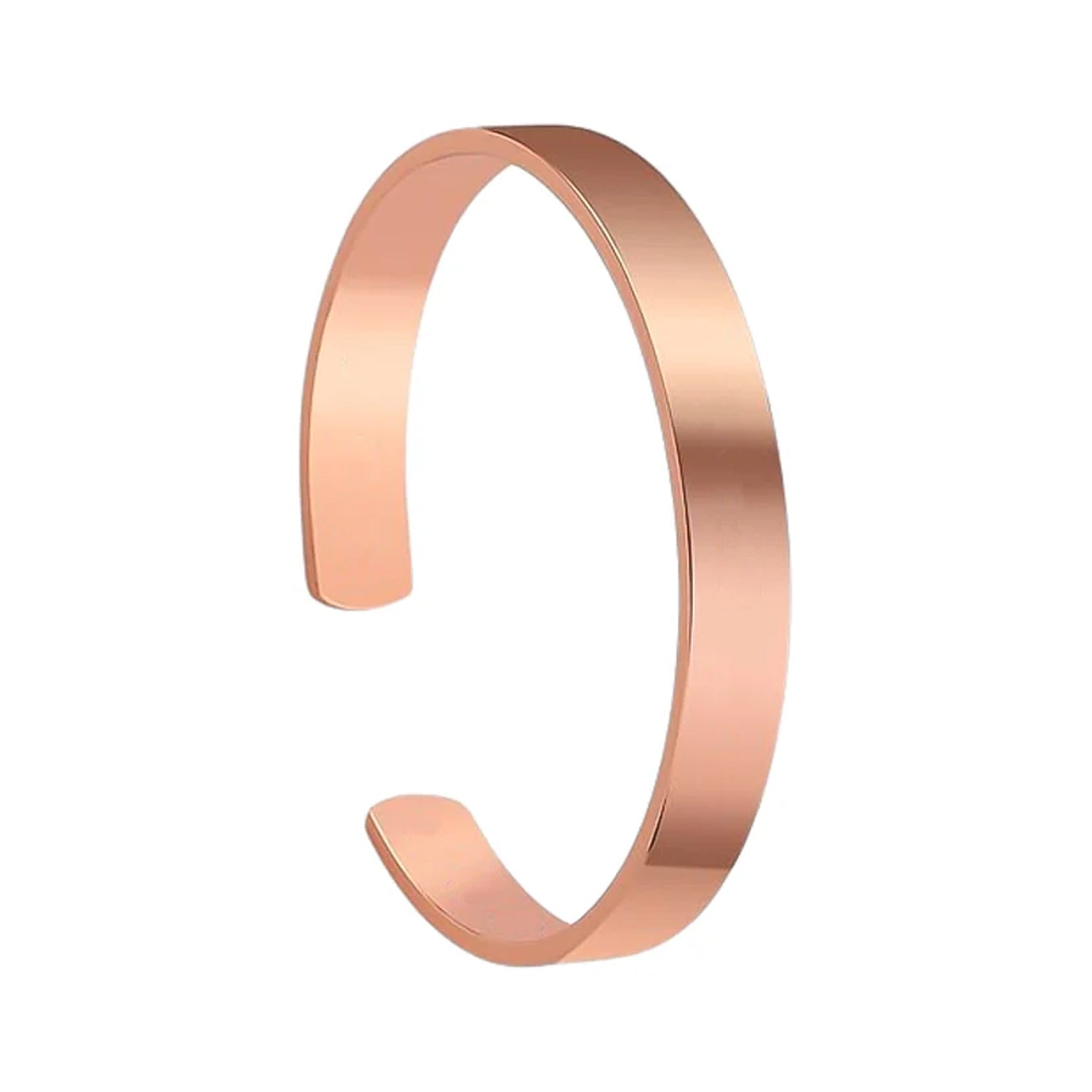 Elegant Rose Gold-plated Open Cuff Bracelet - Stylish Minimal design for women & Girls